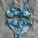 SheIn Blue Floral Bikini Photo 1