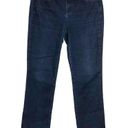 NYDJ  Marilyn Straight Lift Tuck Technology Dark Wash Jeans Hemmed 30.5" Size 12 Photo 2