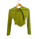 Halara NEW  Backless Twisted Cropped Casual Sports Top Opaline Green Medium Photo 7