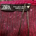 ZARA  pink sequin sleeveless top Photo 6