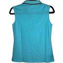 Polo Mofiz Women Collared  Tank Top, Tennis, Golf Shirt Sleeveless Blue XS NWT Photo 1