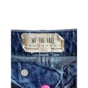 We The Free Free‎ People/ Denim A-Line Mini Skirt Dark Denim Distressed Frayed 27 Photo 4