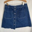 Popsugar  denim skirt size 14 Photo 1