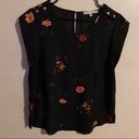 Sweet Rain  Black Floral Blouse Photo 1