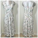 Cynthia Rowley  Tiered Maxi Dress Size 6 Botanical Floral Print Photo 8