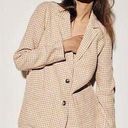 Madewell  Linen Dorset Blazer in Gingham Check Size Medium Photo 0