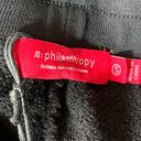 N: Philanthropy Distressed Cutoff Sweatpants Black Size Small Photo 4