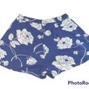 Amuse Society  Floral Periwinkle & Cream Shorts Photo 1