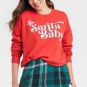Grayson Threads  Red Women's Santa Baby Graphic Sweatshirt XXL NWT Photo 1