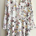 Sam Edelman White Dream Lined Floral Garden Bell Sleeve Dress, Size 10 Photo 13