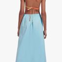 STAUD NWT  Color Block Maxi Open Back Poplin Dress Size XL Photo 3