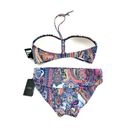 Tommy Hilfiger 2 PC Set  Bikini Bra Top & Bottom Swimsuit Blue Medium & Large NWT Photo 2