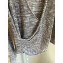 Free People  Gotham Wrap Sweater Marled Gray Long Sleeve Womens XS Photo 5