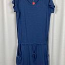 Sundry  Blue Cotton Slub Knit Waist Tie Dress Sz.2(M) NWT Photo 1