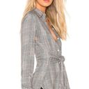 Revolve Bailey 44 Hold Me Tight Tie Button-Down Shirt - Plaid - Gray Multi/Plaid - M Photo 8