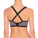 Natori  Yoga Convertible Underwire, Sports Bra, Gray With Black trim. 36C Photo 2