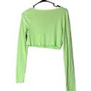 Urban Outfitters  Bright Green Cropped Cardigan Size Large Photo 6