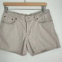 Ralph Lauren Vintage  Polo Jeans khaki tan 5’ inch shorts mid rise, size 6 Photo 0