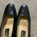 Cathy Jean  Black Leather Chunky Heel Pumps SZ 7.5 Photo 4