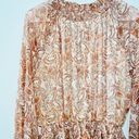 FATE. NWT Printed Highneck Long Sleeve Smocked Pullover Blouson Mini Dress Photo 4