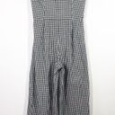 Club Monaco  gingham sleeveless jumpsuit wide leg cropped Photo 0