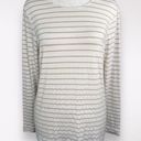 Chico's Long Sleeve Shirt White Gold Glitter T-Shirt Top Size Small ‼️Flawed‼️ Photo 0