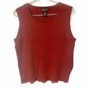 Lane Bryant  Plus Size 22/24 Red Ribbed Plus Size Sweater Vest Sleeveless Photo 0