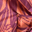 TRUE DESTINATIONS Floral Cover Up Kaftan Robe Maxi Size S Orange Photo 6