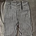 SheIn Black And White Gingham Pants Photo 3