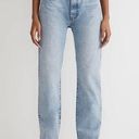 Madewell NWT  The '90s Straight Jean Mercer Wash Blue Photo 0