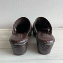 Born concept BOC s Neutrals Striped Linen Slip On Clogs Mules Photo 4