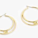 Coach  Gold Toned Hoop Earrings - NEW✨ Photo 0