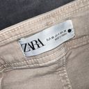 ZARA Marine Straight High Rise Jeans in Sand/Brown Photo 14