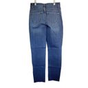 Victoria's Secret  Womens Size 4 Blue High-Rise Cropped Jeans Angel Wings Photo 1