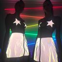 iHeartRaves New  Reflective Star Strappy Bra Photo 5