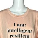 Lane Bryant  Sweatshirt Womens 14/16 Blush Pink I am Intelligent Inspirational Photo 4