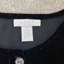 J.Jill  Women’s Black Velvet Blazer Jacket Size SP Good Condition Photo 4