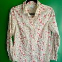 LC Lauren Conrad  Button Down Shirt Floral Cottagecore Size Medium EUC! Photo 0