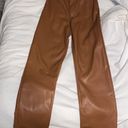 Dynamite Giselle Faux Leather Straight Leg Pants Photo 10