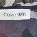 Calvin Klein  Floral Ruffle Trim Sleeveless Blouse Black Purple 1X Photo 8