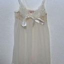 Victoria's Secret Victoria’s Secret Lined Mesh Bridal Babydoll  Tie front Photo 0