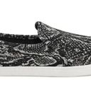 Sanuk  Oaur I Duce Snake Skin Print Slip On Shoes Womens Size 7 Black Vegan Photo 3