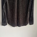 L'Agence  Black Laurent Metallic Devoré Velvet Blouse Photo 10