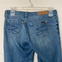 Seven7  Skinny Easy Fit Cropped Capri Length Roll Cuff Blue Jeans Denim Size 4 Photo 4