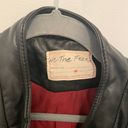 Free People Black Moto Leather Jacket Photo 1