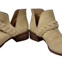 Kaanas  Leather Braided Strap Boho Western Ankle Booties Tan Womens Size 10 Photo 6