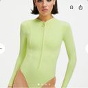 Good American NWT  compression long sleeve swimsuit key lime sz 2 (medium) Photo 3