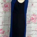 Loft  sleeveless blue black color block business professional office work dress s Photo 4