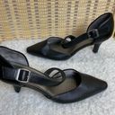 Life Stride  Kamala Strappy Heels Black Faux Leather Buckle Closure  Photo 0