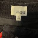 Wilfred Free  Mini Skirt Women's Black Karmen Corduroy Button Front Aritzia Sz 0 Photo 2